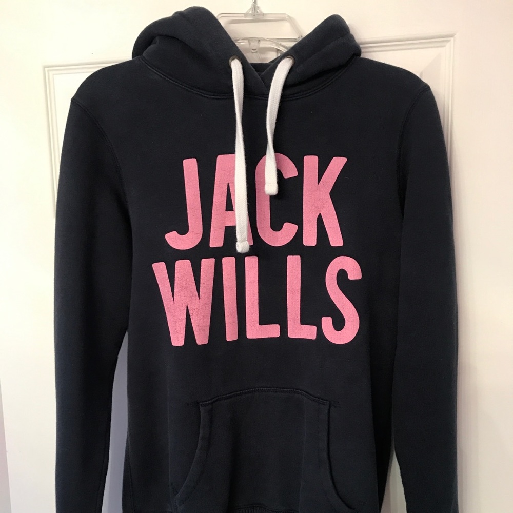 Jack Wills navy hooded sweatshirt